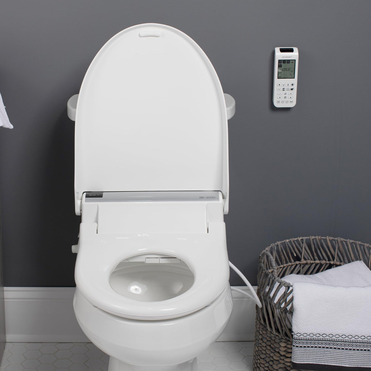Bio Bidet BB2000 Bliss Electric Bidet Toilet Seat, Warm Water with Air Dryer
