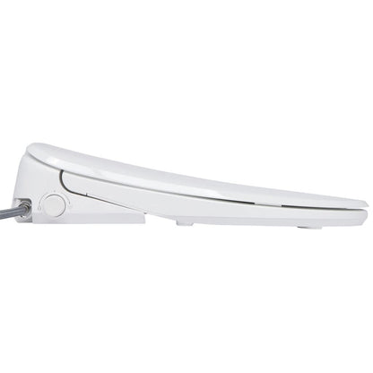 ALPHA BIDET UX Pearl Bidet Toilet Seat in Elongated White