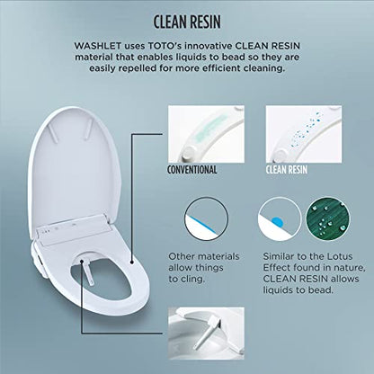 TOTO® WASHLET® C2 Electronic Bidet Toilet Seat with PREMIST