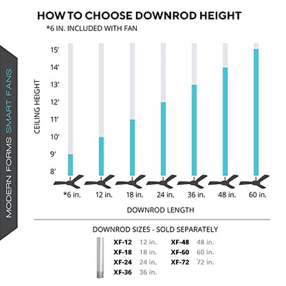 Zephyr Smart Indoor and Outdoor 3-Blade Ceiling Fan 52in Matte Black with Adjustable