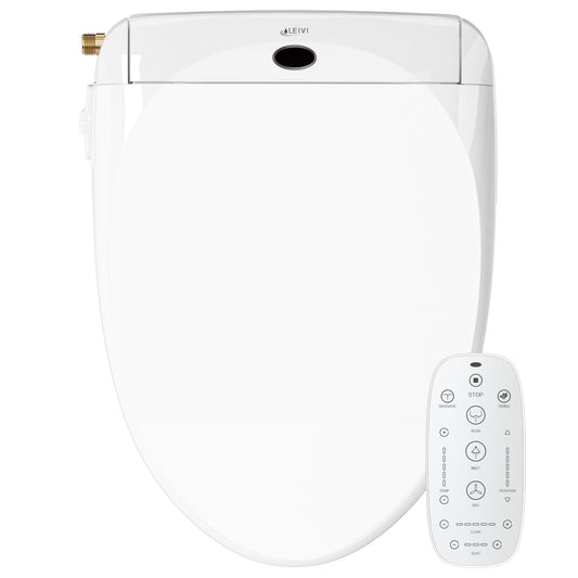 LEIVI Electric Bidet Toilet Seat with Wireless Remote and Side Panel