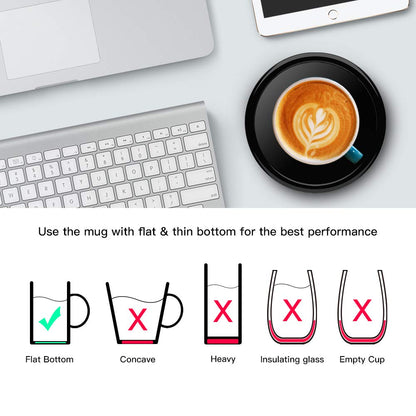 Smart Coffee Warmer BESTINNKITS Auto On/Off Gravity-Induction Mug Warmer for Office Desk Use