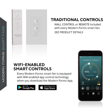 Zephyr Smart Indoor and Outdoor 3-Blade Ceiling Fan 52in Matte Black with Adjustable