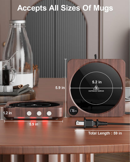 House Gem Mug Warmer - 36W Coffee Mug Warmer for Desk with Temperature Display
