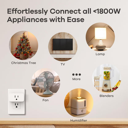Linkind Matter Smart Plug, Work with Apple Home