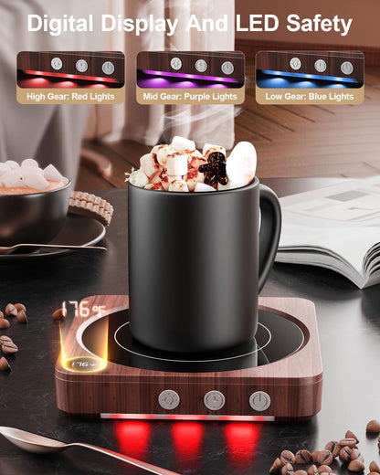House Gem Mug Warmer - 36W Coffee Mug Warmer for Desk with Temperature Display