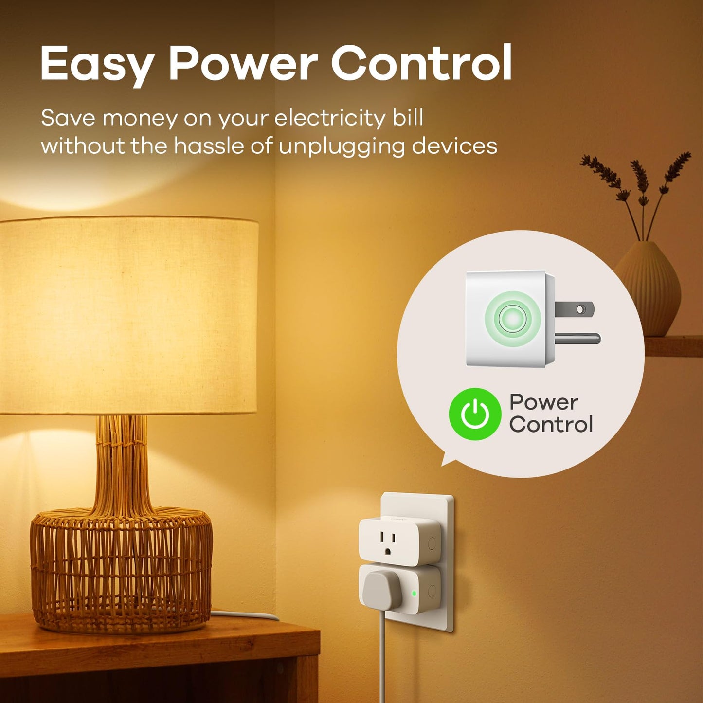 Linkind Matter Smart Plug, Work with Apple Home