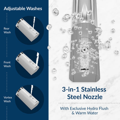 Bio Bidet BB2000 Bliss Electric Bidet Toilet Seat, Warm Water with Air Dryer