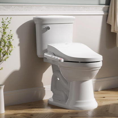 R&T V2601 Electric Bidet Seat For Elongated Toilet, Smart Toilet Seat with Heated Seat