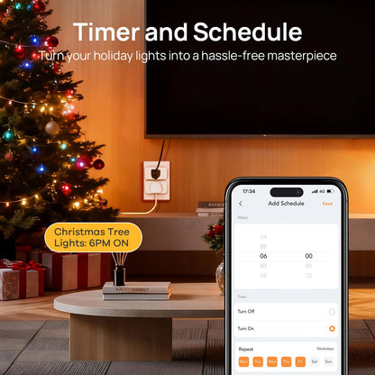 Linkind Matter Smart Plug, Work with Apple Home