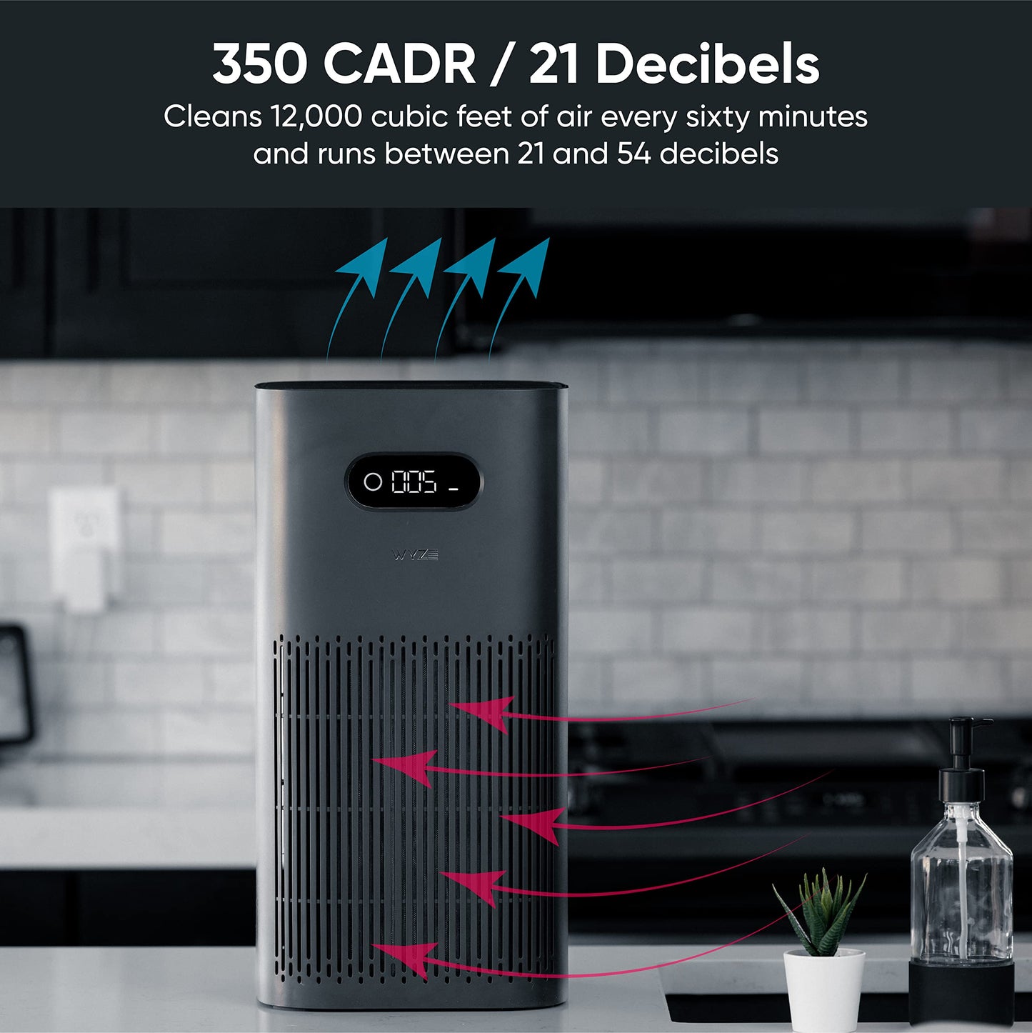 Wyze Air Purifier with Wildfire Filter (Special) for Living Room Kitchen HEPA 13 21db Quiet